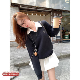 <曾小咸推荐>现货秒杀 ！微信超特价！韩系v领爱心针织衫 日常189.99 立减100 秒杀89.99！！