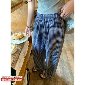 【149元任选2件】最后一波现货！藏蓝格子休闲工装裤