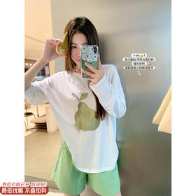 <曾小咸推荐>现货秒杀！卖完不补 ！微信打折价！百搭梨子圆领长袖 日常109.99 立减50 秒杀59.99！