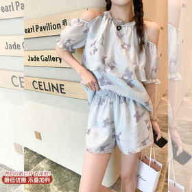 <曾小咸推荐>现货秒杀！最后一波 ！抢到赚到！紫色碎花短裤 日常119.99 立减70 秒杀49.99