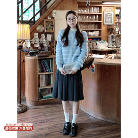 【189元任选2件】现货！蓝白条纹毛衣