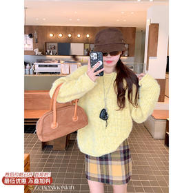 <曾小咸推荐>现货秒杀 ！微信超特价！韩系2色圆领毛衣 日常169.99 立减80 秒杀89.99！！