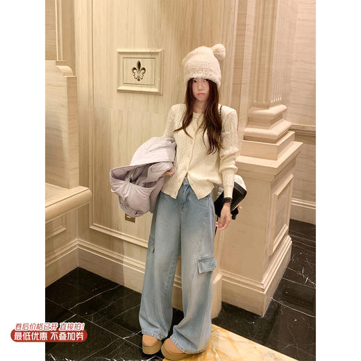 <曾小咸推荐> 现货秒杀！微信超特价！阔腿工装牛仔裤 日常189.99 立减90 秒杀99.99！ 商品图0