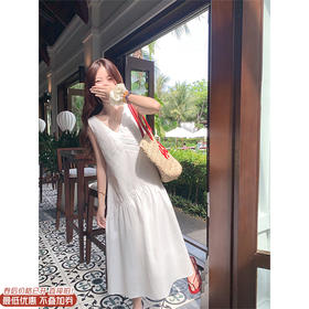 【折后再享2件88折】最后一波现货！度假风无袖V领连衣裙 日常229.99/件 立减80 秒杀149.99/件！！