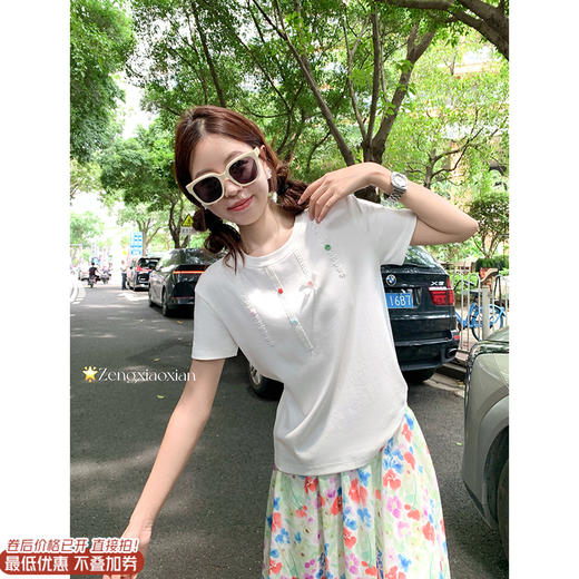 【110元任选2件】最后一波现货！重工蕾丝短袖 商品图0