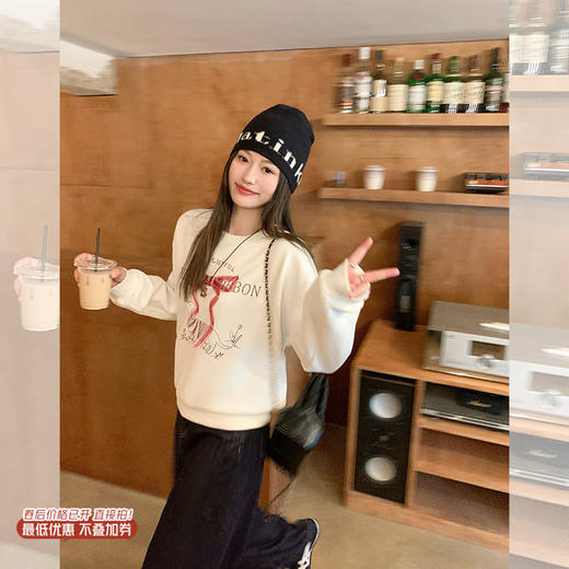 <曾小咸推荐>现货秒杀 ！微信超特价！蝴蝶结加绒卫衣 日常169.99 立减90 秒杀79.99！！ 商品图0