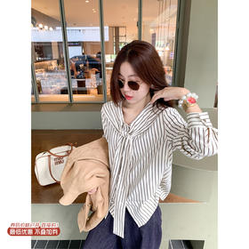 【149元任选2件】现货！设计感条纹长袖衬衫