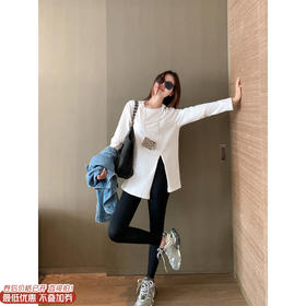 【129元任选2件】现货！长款宽松侧开叉长袖