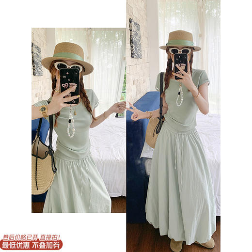 <曾小咸推荐>修身短袖T恤 日常89.99 立减50 秒杀39.99！花苞半身裙 日常189.99 立减100 秒杀89.99！ 商品图0