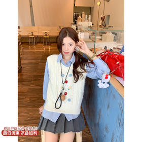 【149元任选2件】最后一波现货！学院风刺绣设计针织马甲