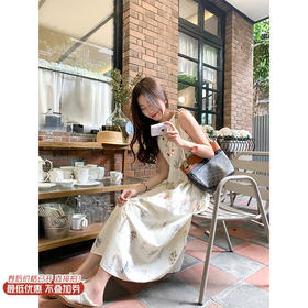 <曾小咸推荐>现货秒杀！最后一波 ！抢到赚到！浪漫度假风绣花无袖连衣裙 日常229.99 立减90 秒杀139.99！