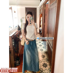 【189元任选2件】最后一波现货！后开叉小碎花半身裙