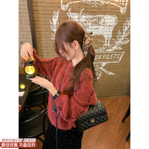 <曾小咸推荐>现货秒杀 ！微信超特价！韩系丝带毛衣 日常199.99 立减110 秒杀89.99！！ 商品图0