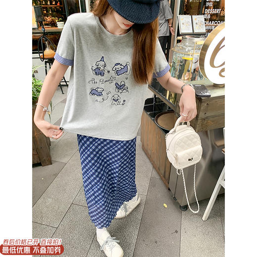 【129元任选2件】现货！小狗绣花短袖 商品图0