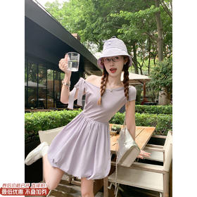 <曾小咸推荐>现货秒杀！卖完不补 ！微信打折价！斜肩系带连衣裙 日常159.99/件 立减70 秒杀89.99/件！！