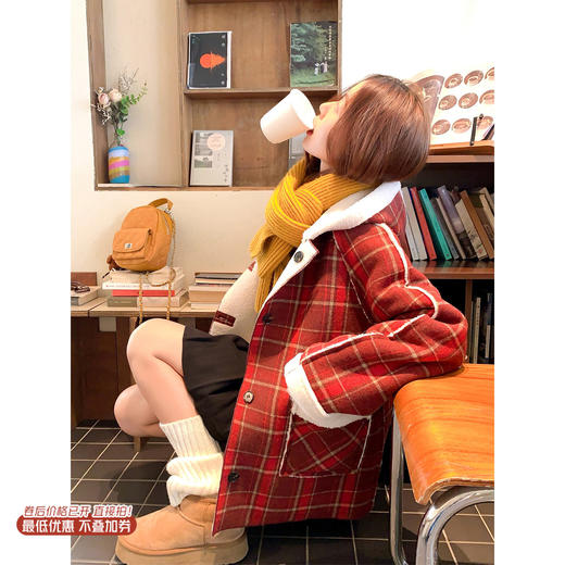 <曾小咸推荐>现货秒杀 ！微信超特价！韩系正反两穿羊羔毛外套 日常329.99 立减170 秒杀159.99！！ 商品图0