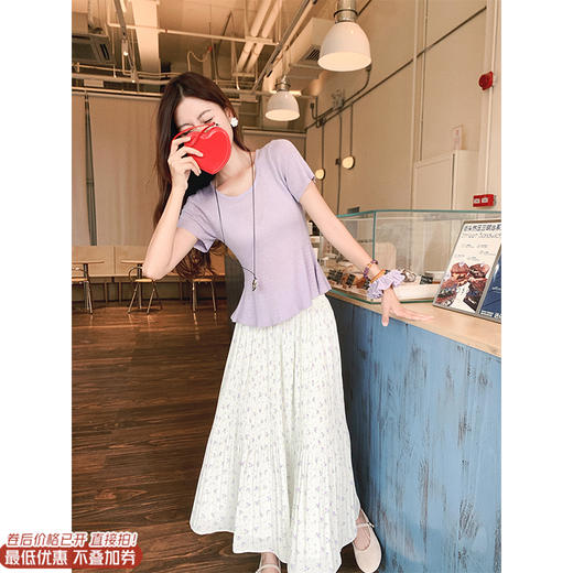 【110元任选2件】最后一波现货！收腰短袖T恤 商品图0