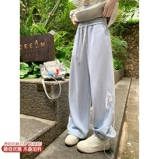 <曾小咸推荐>现货秒杀！微信超特价！宽松直筒休闲束脚长裤 日常179.99 立减90 秒杀89.99！ 商品图0