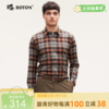 [抗菌除臭]波顿男士春秋冬季 衬衫 磨毛格纹 柔暖合身休闲长袖款MS066324 商品缩略图0