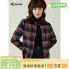 [长绒棉]波顿春秋长袖女士藏蓝咖啡色格子衬衫高端英伦风LS989323 商品缩略图0