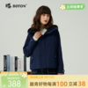 波顿春秋女士连帽短款外套英伦风高端美式休闲上衣LJ907323 商品缩略图0