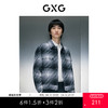 GXG男装 灰白格纹短款大衣 冬季热卖大衣GEX10628824 商品缩略图0