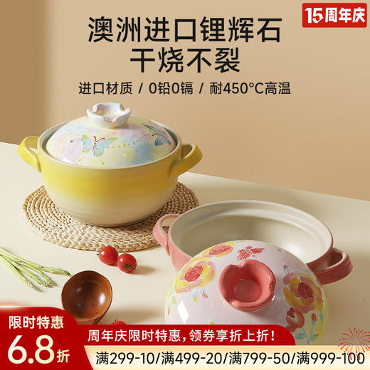 澳洲进口锂辉石煲汤锅（手绘系列） 商品图0