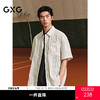 GXG男装 条纹设计休闲衬衫度假风短袖衬衣25年夏季热卖 G25X232024 商品缩略图0