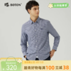 波顿男士春秋冬 衬衫 磨毛格纹修身 柔适英伦风休闲长袖款MS710323 商品缩略图0