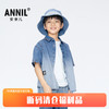 【实体店同款】男童全棉牛仔衬衫翻领短袖上衣新款安奈儿童装AB421747 商品缩略图0