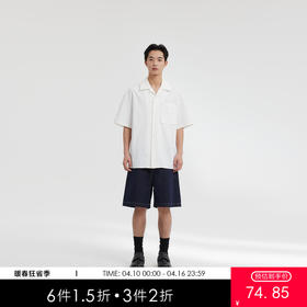 MODE COMMUTER | MC春季混纺防泼水古巴领短袖衬衫MCF123042A