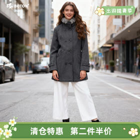 【第2件半价！尾货清仓不退换】波顿女士毛呢大衣LJ520