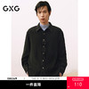 GXG男装 黑色撞色压线设计翻领长袖衬衫25年春季热卖G25X031014 商品缩略图0
