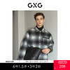 GXG男装 黑白格绣花短款大衣 冬季热卖黑白格绣花短款大衣 GEX10627564 商品缩略图0