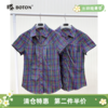 【第2件半价！尾货清仓不退换】波顿女士休闲短袖格仔衬衫LS379 商品缩略图0