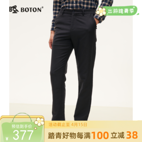 波顿男士春秋冬 休闲裤 直筒柔暖 合身百搭长裤ME923324