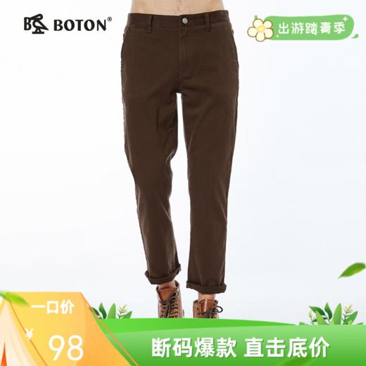 波顿春秋季时尚男士休闲长裤中青年休闲时尚直筒裤子ME182317 商品图0