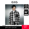 GXG男装 经典黑白格纹毛呢加棉衬衫式夹克外套  冬季热卖夹克 商品缩略图0