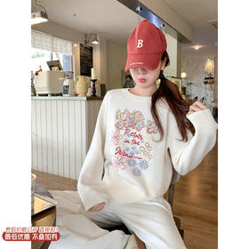 <曾小咸推荐>3.13现货秒杀 ！微信超特价！韩系绣花毛衣 日常229.99 立减130 秒杀99.99！！