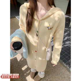 <曾小咸推荐>2.13现货秒杀 ！微信超特价！彩色纽扣连帽针织连衣裙 日常249.99 立减160 秒杀89.99！！