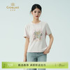 乔万尼新品棉t恤宽松刺绣圆领上衣ED2C412 商品缩略图0