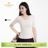 【三色可选】乔万尼新品修身显瘦大圆领短袖T恤EZ2C143 商品缩略图0