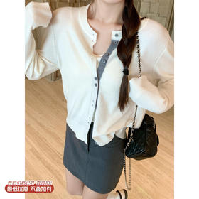 <曾小咸推荐>2.23现货秒杀 ！微信超特价！韩系撞色拼接针织衫 日常139.99 立减80 秒杀59.99！！