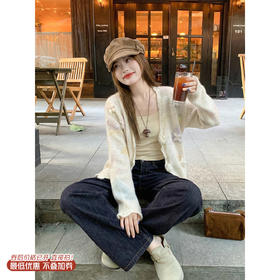 <曾小咸推荐>2.23现货秒杀 ！微信超特价！韩系立体蝴蝶针织开衫 日常269.99 立减170 秒杀99.99！！