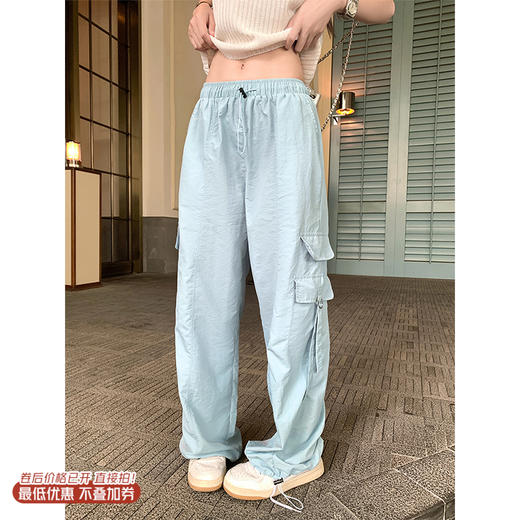 <曾小咸推荐>4.5现货秒杀！微信超特价！美式宽松工装休闲裤 日常159.99 立减70 秒杀89.99！吊带背心秒杀39.99/件！ 商品图0