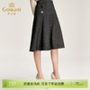 乔万尼半身裙女冬季高腰显瘦中长款伞裙时尚简约a字裙EN4D833 商品缩略图0