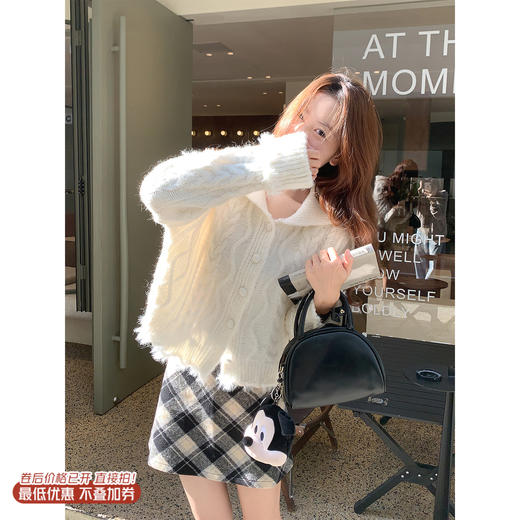 <曾小咸推荐>2.17现货秒杀 ！微信超特价！韩系毛织开衫 日常229.99 立减130 秒杀99.99！！ 商品图0