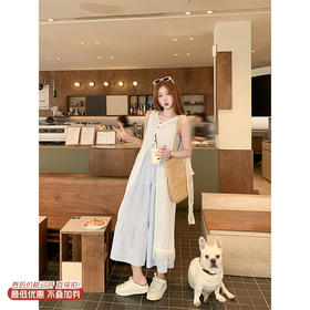 <曾小咸推荐>3.27现货秒杀 ！微信超特价！镂空罩衫+吊带连衣裙套装 日常289.99 立减160 秒杀129.99！！