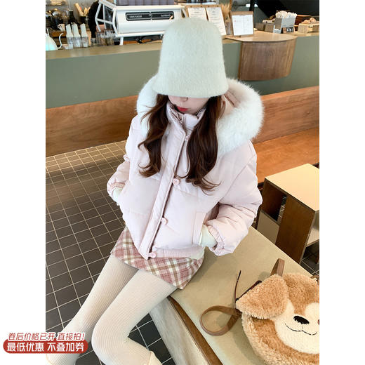 <曾小咸推荐>2.9现货秒杀 ！微信超特价！韩系毛领连帽棉服外套 日常399.99 立减220 秒杀179.99！！ 商品图0