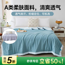 清爽柔肤夏被(蓝色)